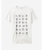 Express Mens Raw Edge Skulls Graphic T-shirt