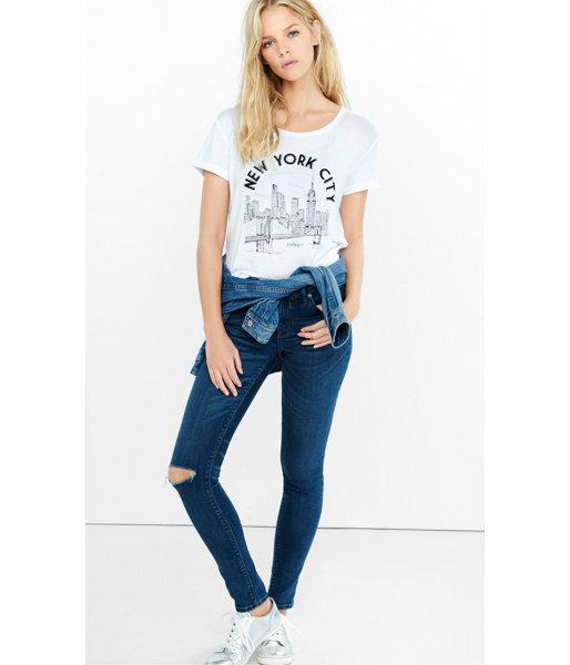 Express Women's Tees Express One Eleven Vintage Nyc Graphic T-shirt