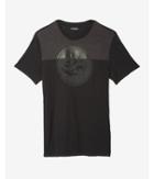 Express Contrast Yoke Crew Neck Graphic Tee