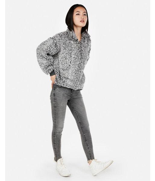 Express Womens Express One Eleven Oversized Sherpa Fleece