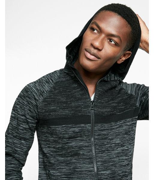 Express Marled Zip Front Athletic