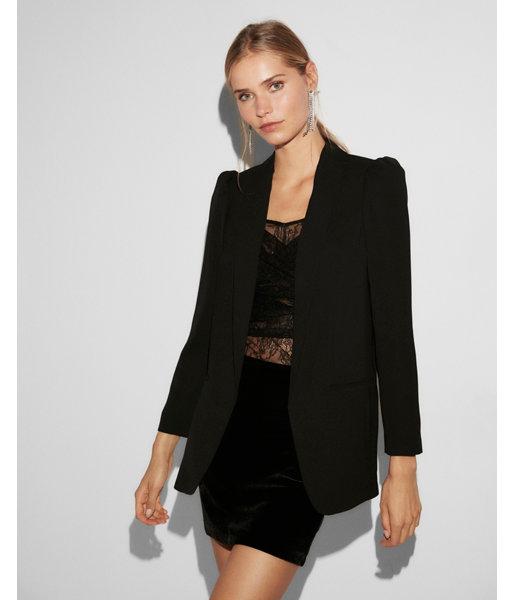 Express Womens Puff Sleeve Boyfriend Blazer