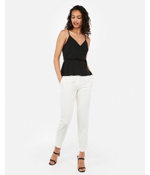 Express Womens Asymmetrical Button Front Side Tie