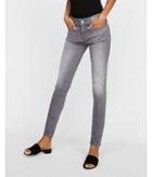 Express Womens Mid Rise Gray Stretch Jean