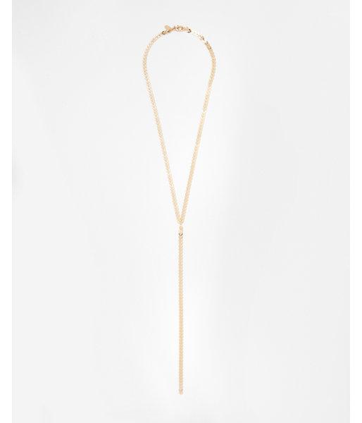 Express Womens Chevron Y-neck Necklace