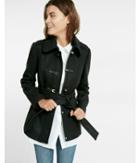 Express Womens Luxe Wool-blend Toggle Coat