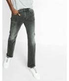Express Slim Straight Gray Jeans