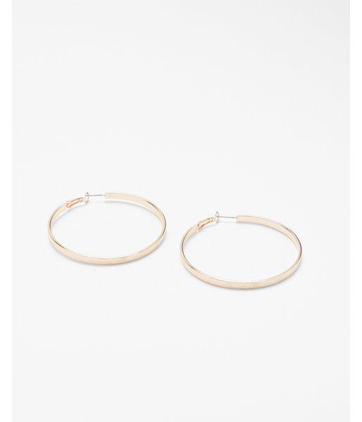 Express Womens Thick Polished Hoop Earrings