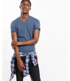 Express Mens Soft Wash V-neck T-shirt