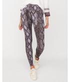 Express Womens High Waisted Stretch Snake Print