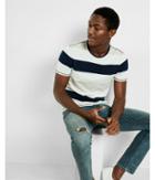 Express Striped Crew Neck Short