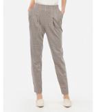 Express Womens Super High Waisted Printed Pull-on Pleated Ankle Pant
