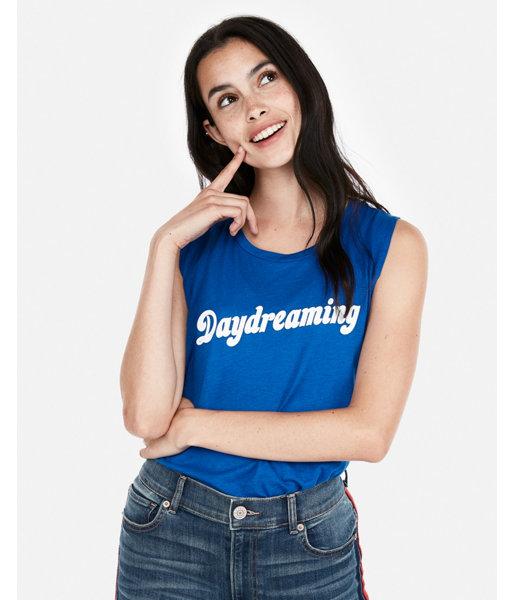 Express Womens Express One Eleven Daydreaming Graphic Tank