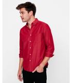 Express Mens Slim Fit Soft Wash Button Down