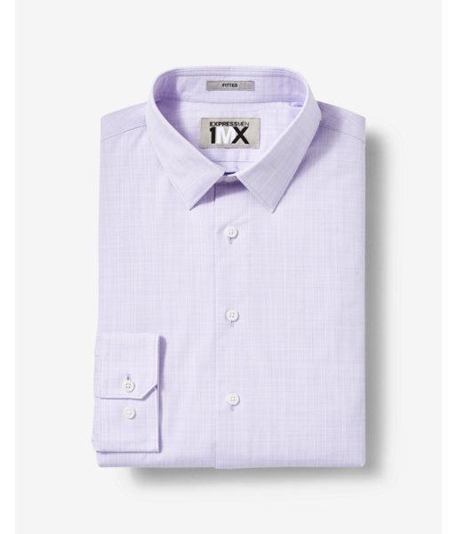 Express Mens Express Mens Slim Fit Slub Textured Express Tech Easy Care 1mx Dress