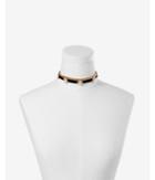 Express Womens Embellished Chain Choker Necklace