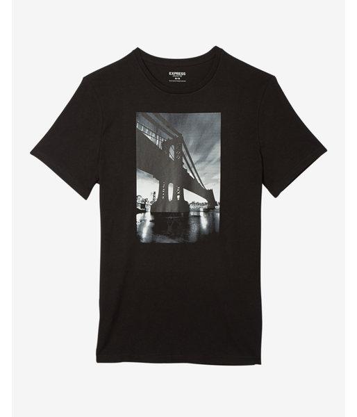 Express Bridge Crew Neck Graphic Tee