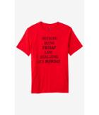 Express Men's Tees Red Realizing Its Monday Graphic T-shirt