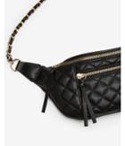 Express Womens Chain Strap Quilted Belt Bag