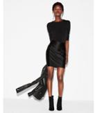 Express Womens Satin Stretch Pencil