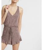 Express One Eleven Marled Tie Waist