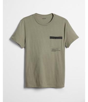 Express Mens Geo Sphere Pocket Graphic Tee