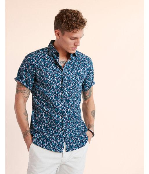 Express Mens Soft Wash Parrot Short Sleeve Cotton