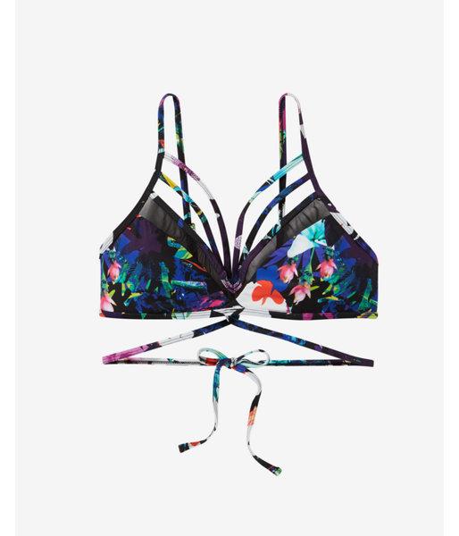 Express Womens Floral Mesh Front Bikini