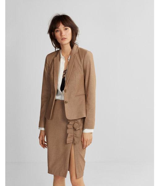 Express Womens Striped Two Button Jacket