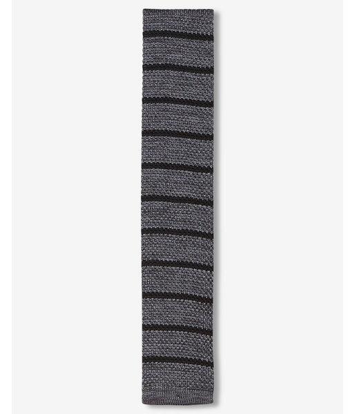 Express Mens Slim Stripe Knit Tie