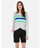 Express Womens Striped Twist Front Pullover