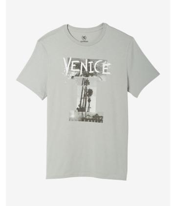 Express Venice Beach Palm Trees Crew Neck Graphic Tee