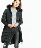 Express Womens Long Down Filled Coat