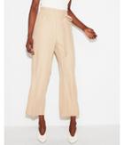 Express Womens Petite High Waisted Soft Twill Sash Waist Ankle Pant