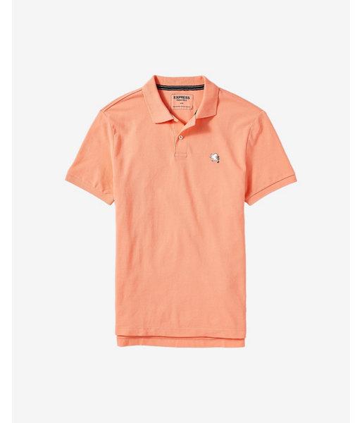 Express Mens Small Lion Pique Polo