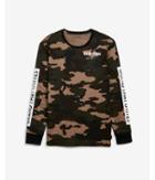 Express Mens Brand That Unites Camo Long Sleeve Graphic Tee
