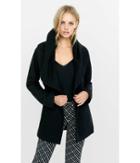 Express Women's Outerwear Wool Blend Exaggerated Collar Coat