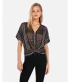 Express Womens V-neck Twist Front Blouse