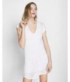 Express Womens Crochet Fit And Flare Dress