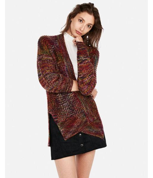 Express Womens Rainbow Knit Cover-up