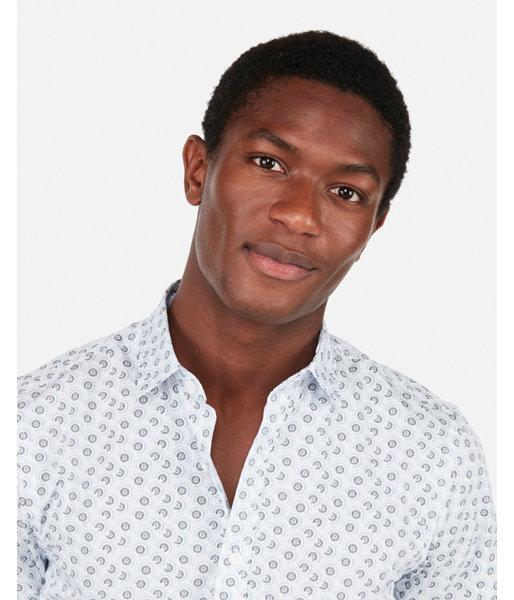 Express Mens Slim Printed Short