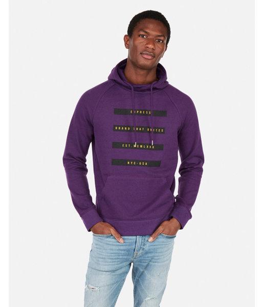 Express Mens Fleece Brand That Unites Graphic Hoodie