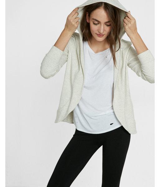 Express Hooded Curved Hem Jacket