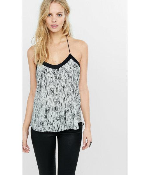 Express Women's Camis Scratch Print Strappy Racerback Cami