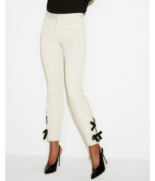 Express Womens Mid Rise Lace-up Ankle Pant