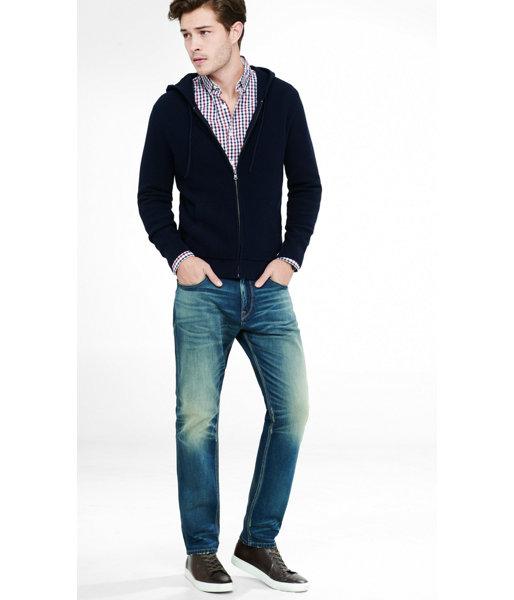 Express Men's Jeans Faded Blue Classic Kingston