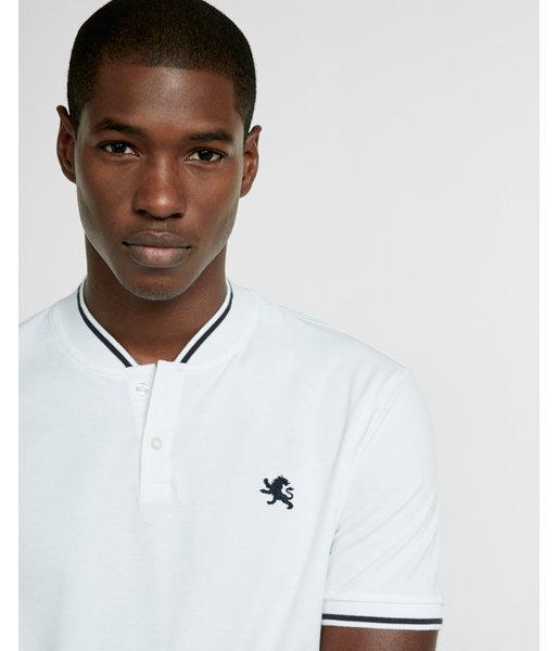 Express Mens Flex Stretch Small Lion Pique Polo
