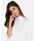 Express Womens Express One Eleven Three Quarter Zip Top