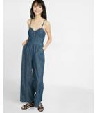 Express Womens Denim Jumpsuit