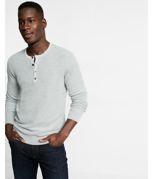 Express Honeycomb Cotton Henley